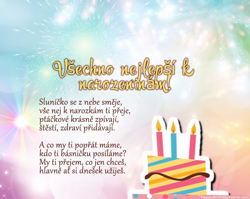 Všechno nejlepší k narozeninám ve verši