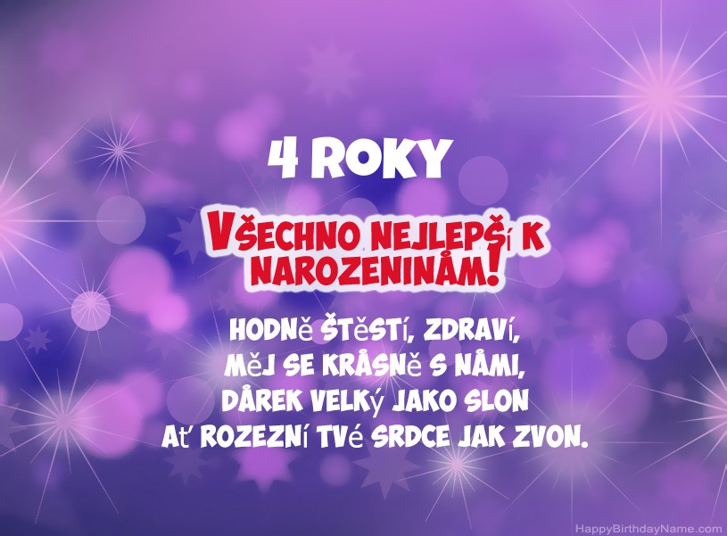 Krásné fotografie pro všechno nejlepší k narozeninám 4letý chlapec