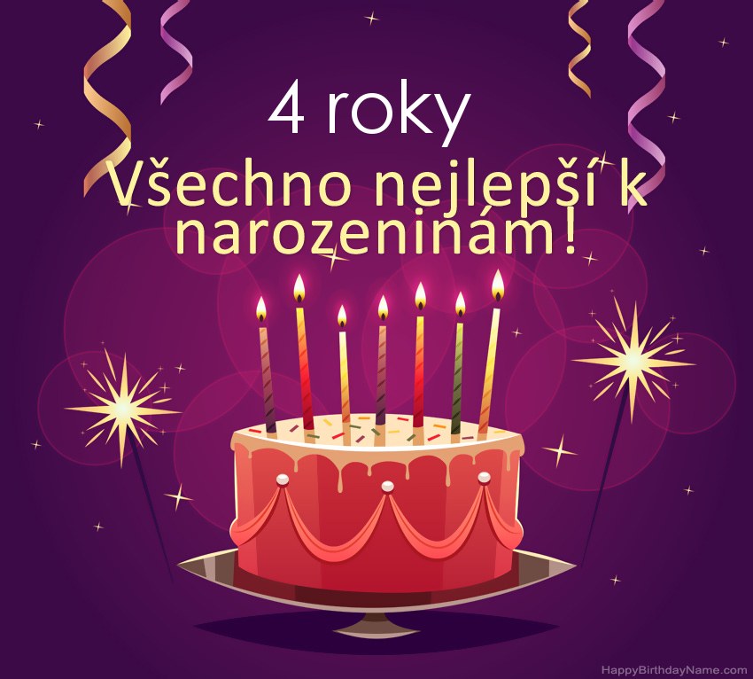 Legrační pozdravy pro všechno nejlepší k narozeninám 4letý chlapec obrázky