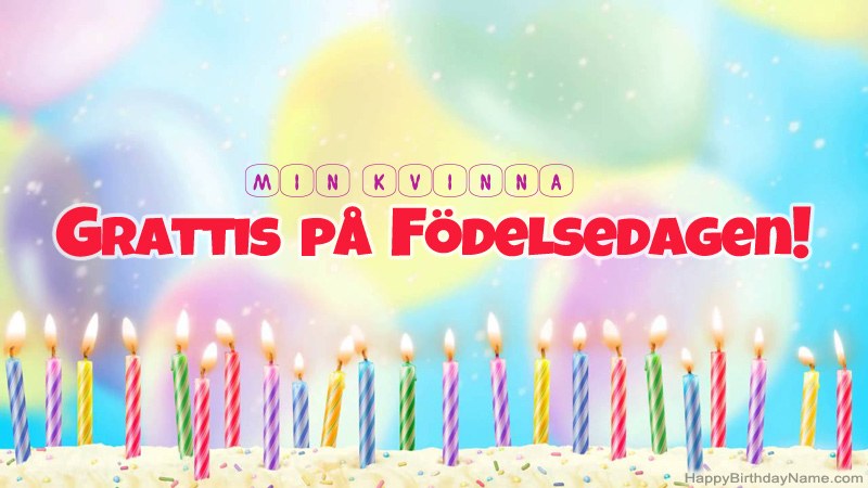 Roliga födelsedagkort Min Kvinna