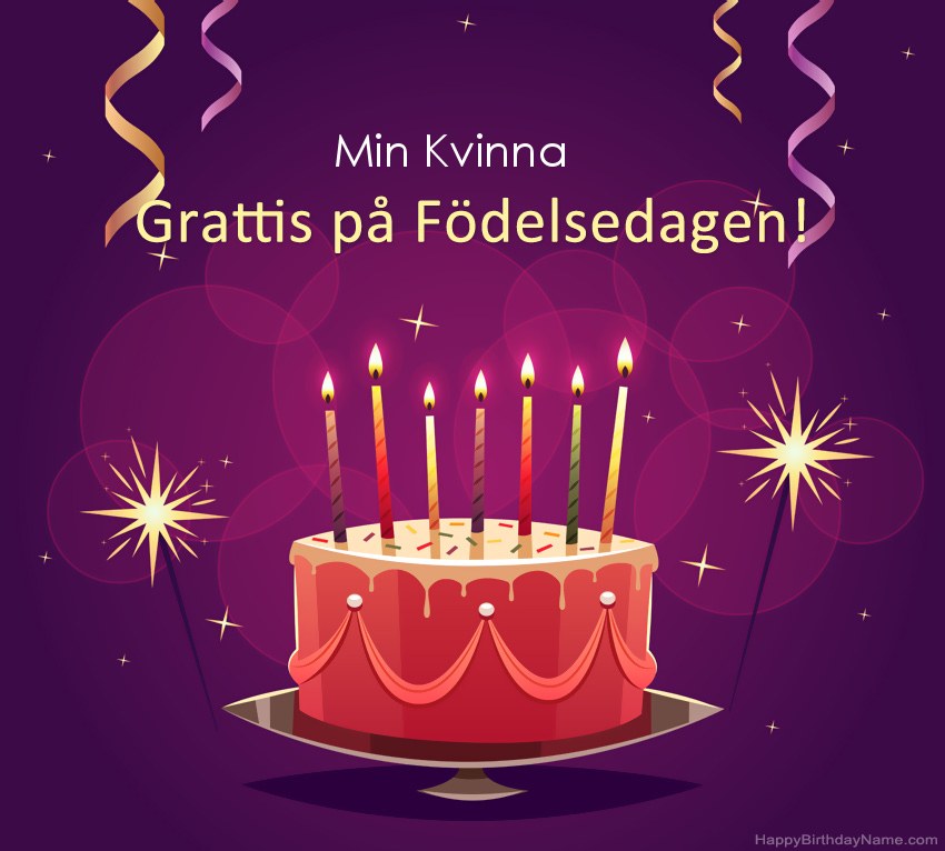 Roliga hälsningar för Happy Birthday Min Kvinna-bilder