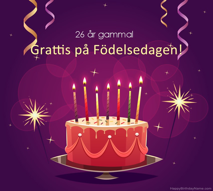 Roliga hälsningar för Happy Birthday 26 år gammal man-bilder
