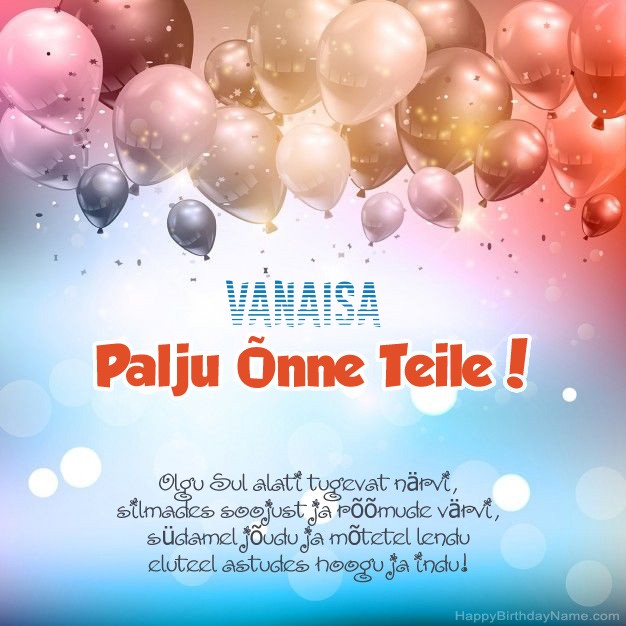 Vanaisa luuletused sünnipäeval Vanaisa luuletused sünnipäeval