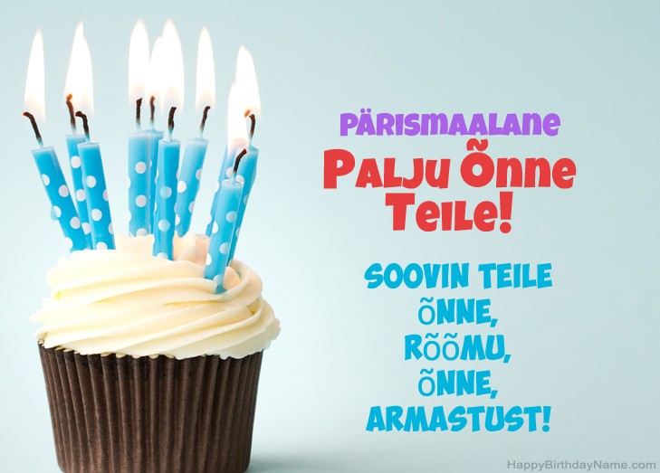 Palju õnne õnne sünnipäevaks Pärismaalane