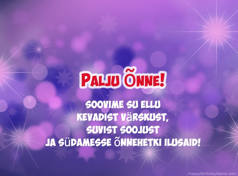 Ilusaid pilte palju õnne sünnipäevaks