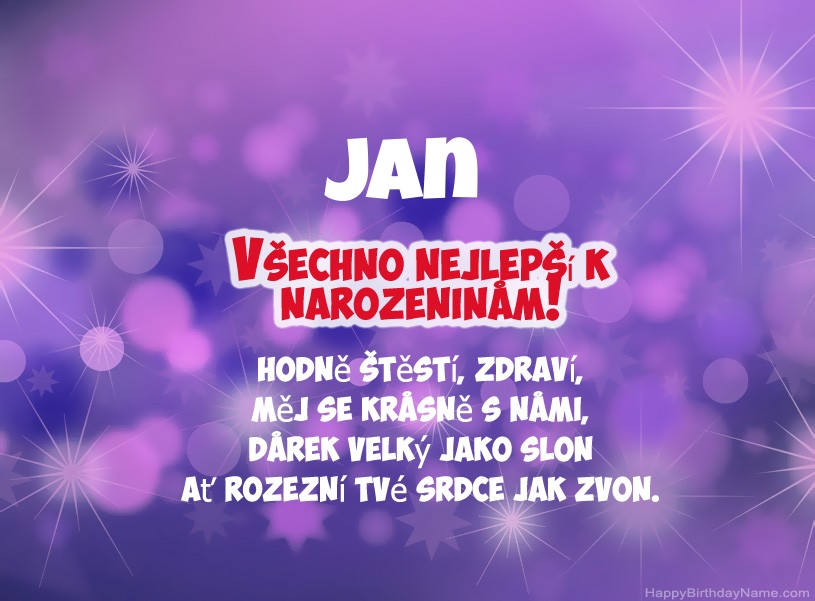 Krásné fotografie k narozeninám Jan