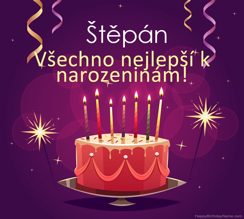 Legrační pozdravy pro všechno nejlepší k narozeninám Štěpán obrázky