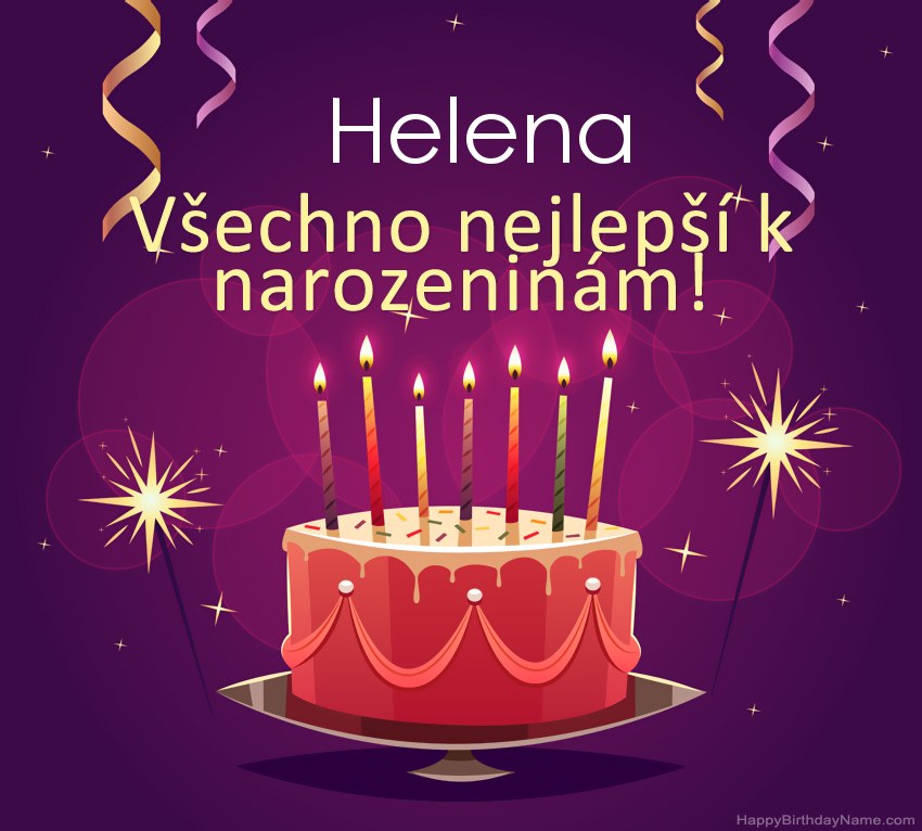Legrační pozdravy pro všechno nejlepší k narozeninám Helena obrázky