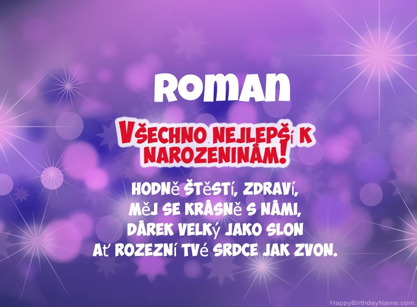 Krásné fotografie k narozeninám Roman