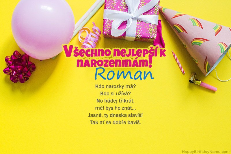 Všechno nejlepší k narozeninám Roman v próze