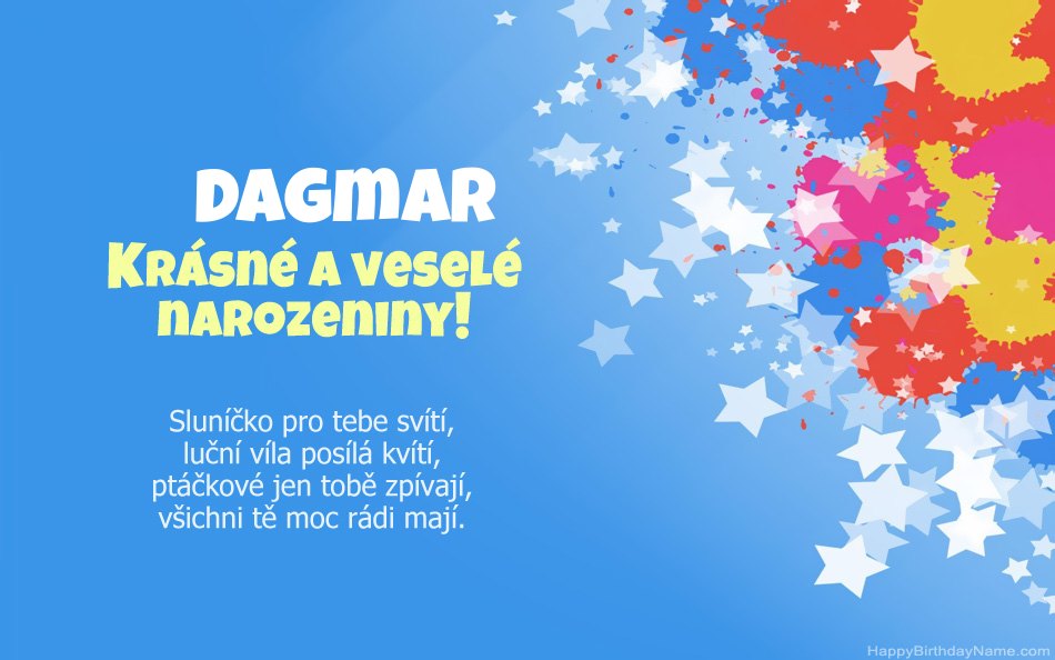 Blahopřeji k narozeninám Dagmar
