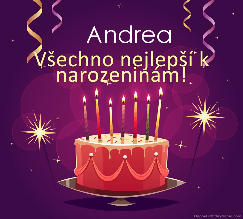 Legrační pozdravy pro všechno nejlepší k narozeninám Andrea obrázky