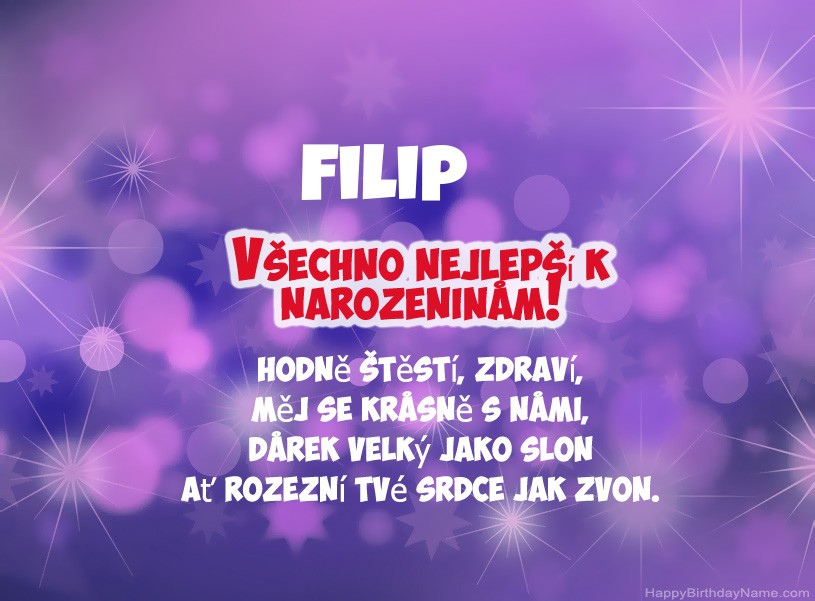 Krásné fotografie k narozeninám Filip