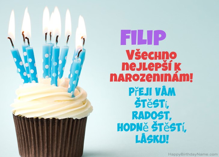 Blahopřejeme k narozeninám Filip