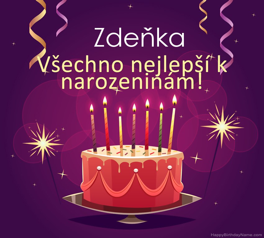 Legrační pozdravy pro všechno nejlepší k narozeninám Zdeňka obrázky