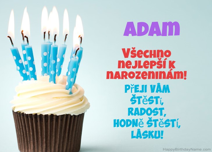 Blahopřejeme k narozeninám Adam