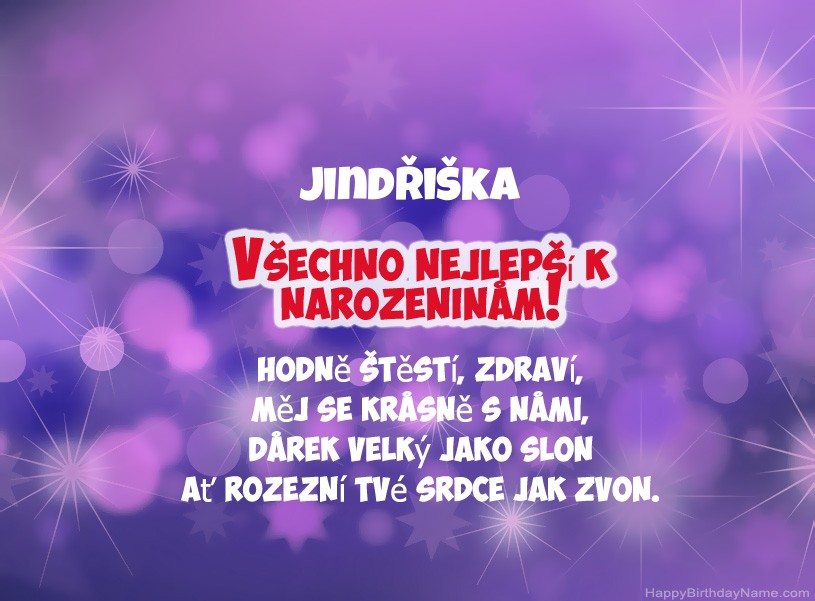 Krásné fotografie k narozeninám Jindřiška