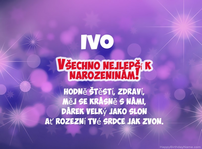 Krásné fotografie k narozeninám Ivo
