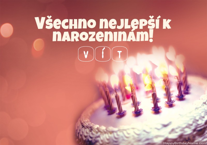 Všechno nejlepší k narozeninám Vít obrázky