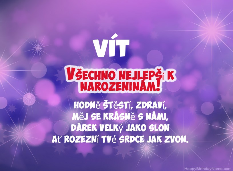 Krásné fotografie k narozeninám Vít