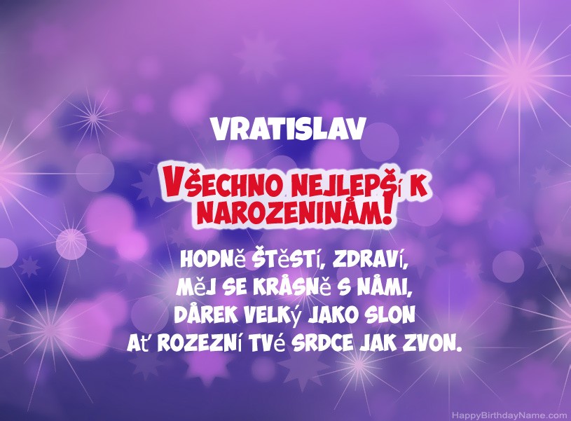 Krásné fotografie k narozeninám Vratislav