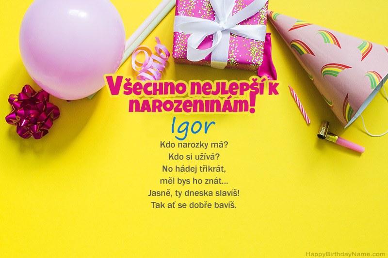 Všechno nejlepší k narozeninám Igor v próze