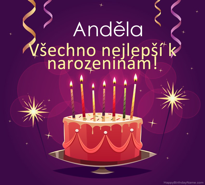Legrační pozdravy pro všechno nejlepší k narozeninám Anděla obrázky