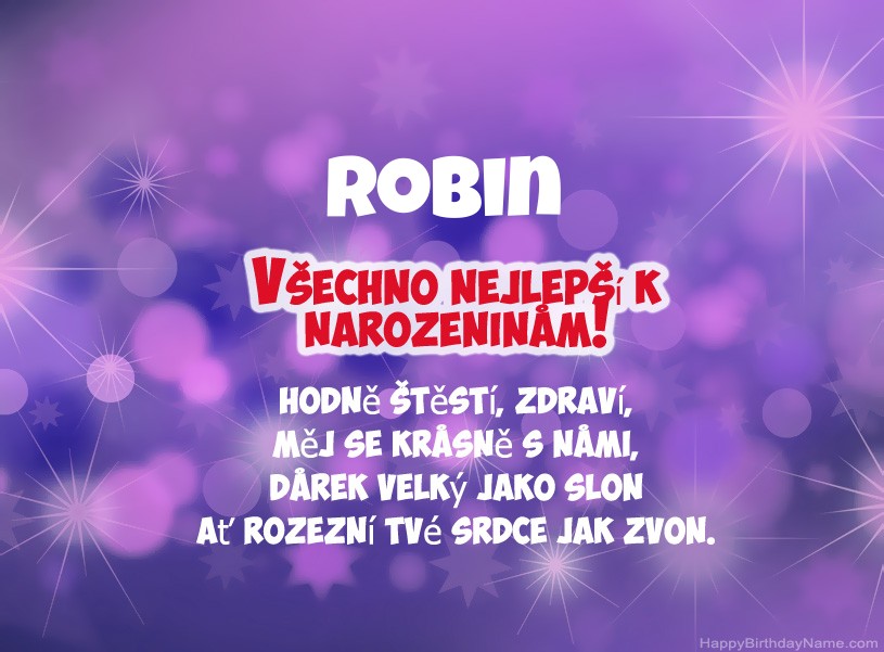 Krásné fotografie k narozeninám Robin