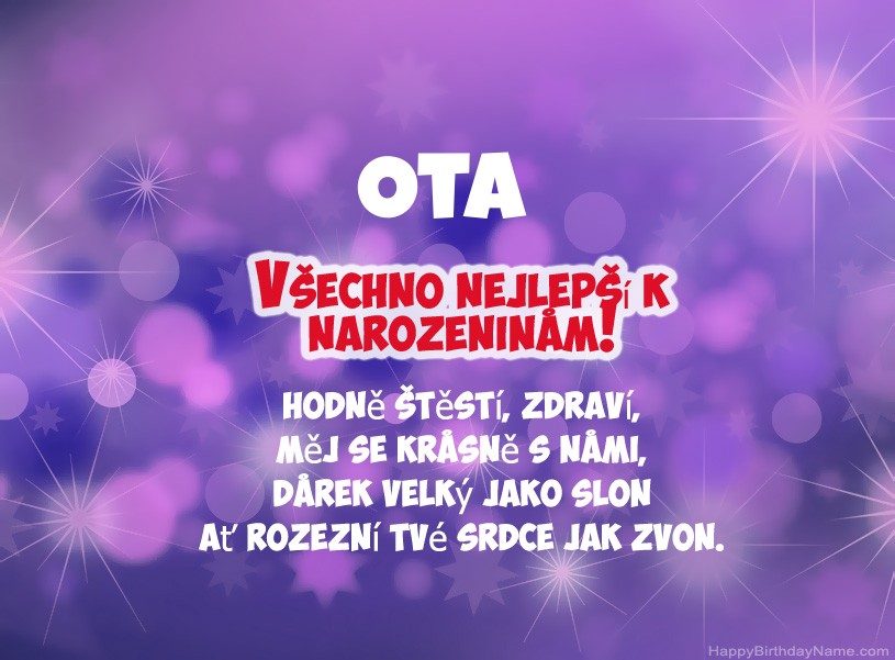 Krásné fotografie k narozeninám Ota