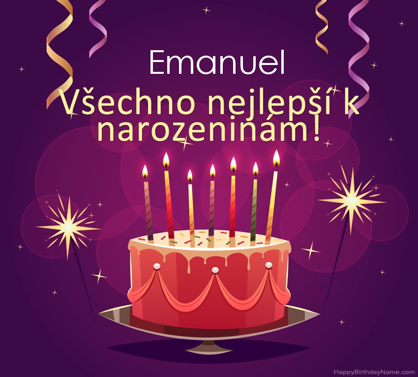 Legrační pozdravy pro všechno nejlepší k narozeninám Emanuel obrázky