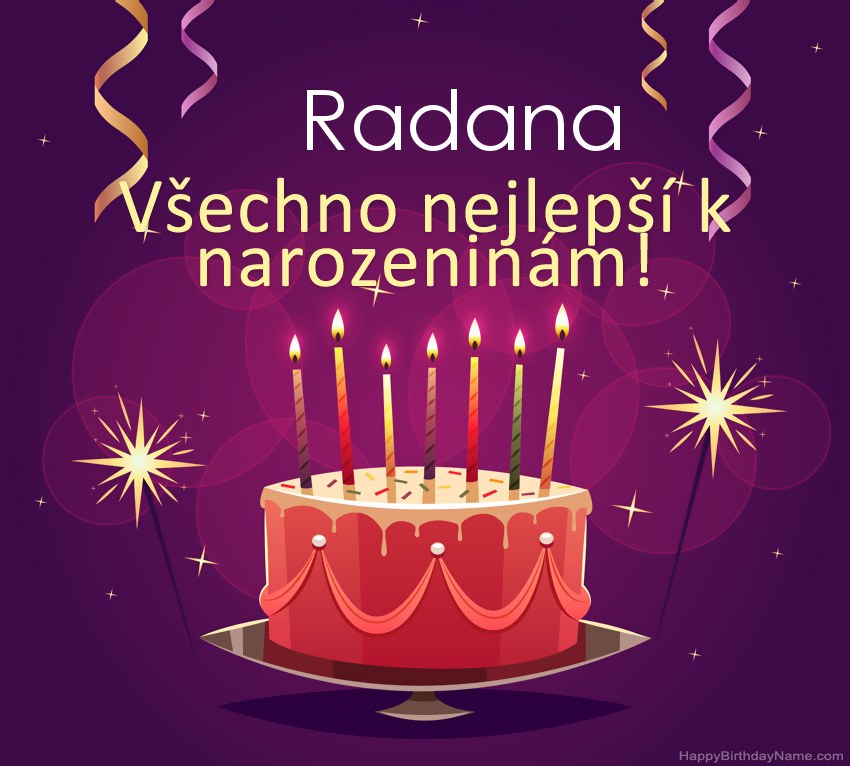 Legrační pozdravy pro všechno nejlepší k narozeninám Radana obrázky