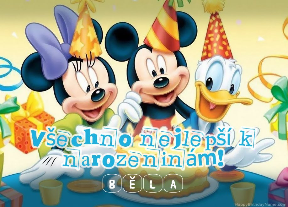 Blahopřání k narozeninám dětí pro Běla