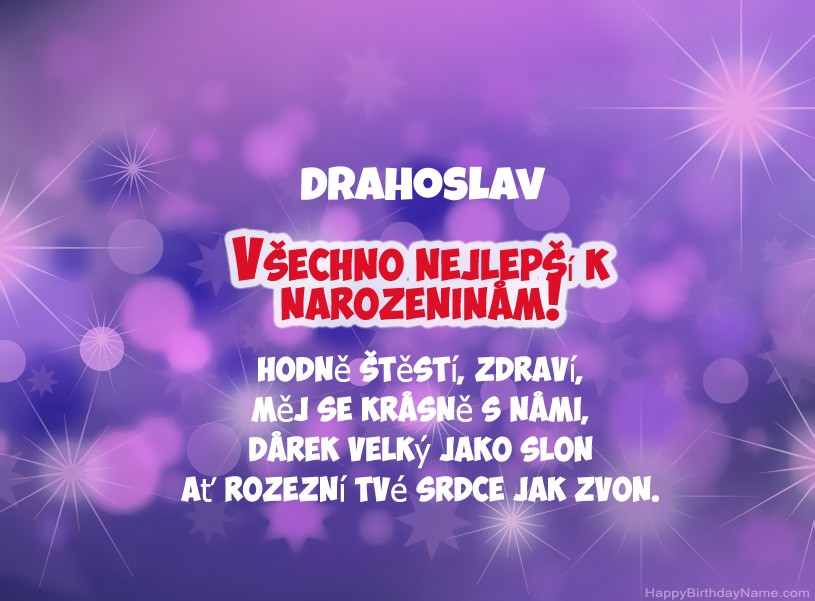 Krásné fotografie k narozeninám Drahoslav