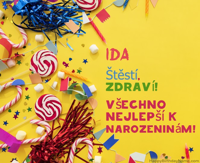 Krásné narozeniny Ida!