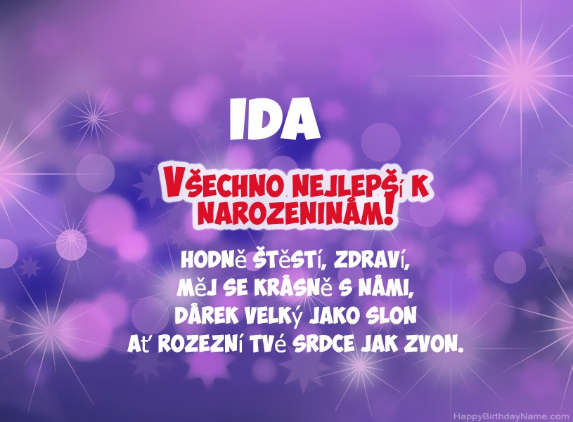 Krásné fotografie k narozeninám Ida