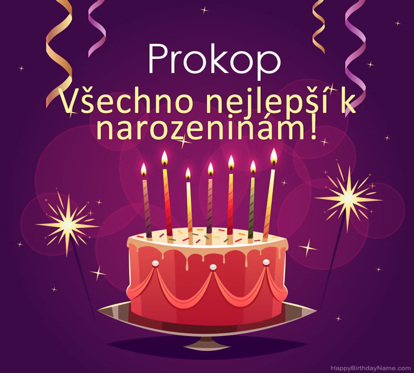 Legrační pozdravy pro všechno nejlepší k narozeninám Prokop obrázky