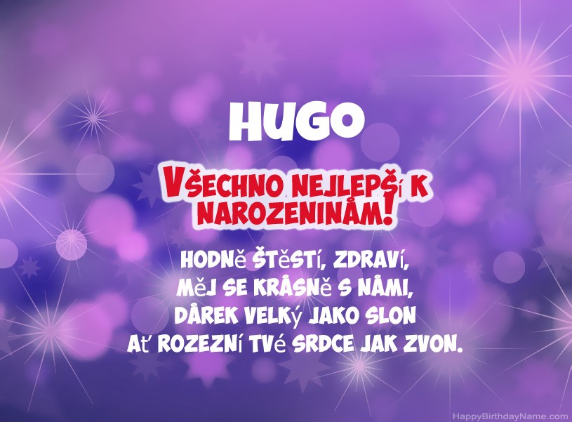 Krásné fotografie k narozeninám Hugo