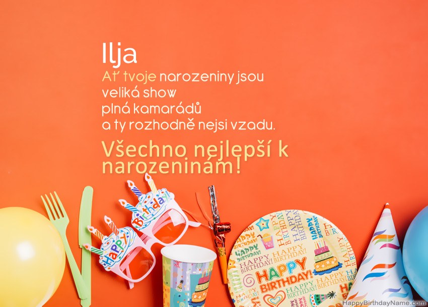 Všechno nejlepší k narozeninám pro Ilja
