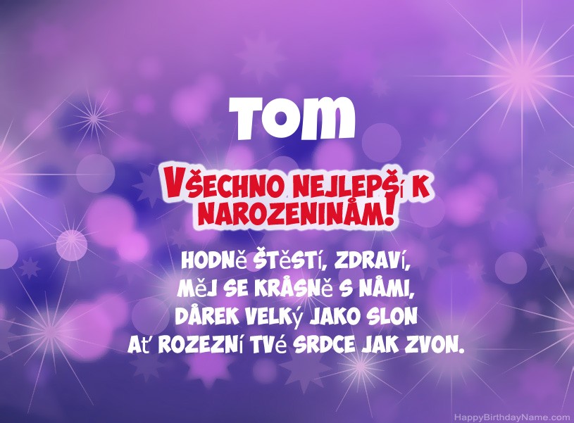 Krásné fotografie k narozeninám Tom