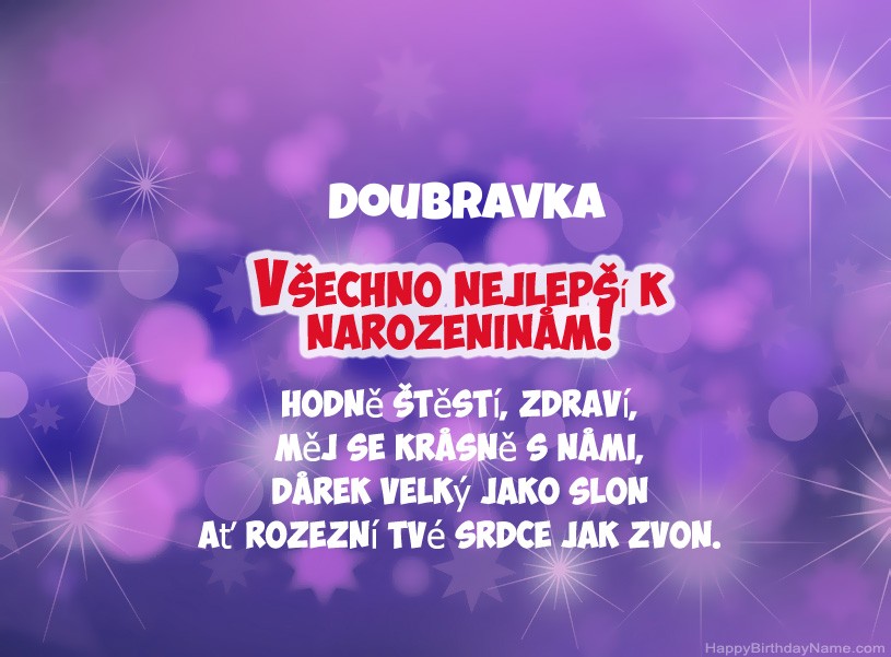 Krásné fotografie k narozeninám Doubravka