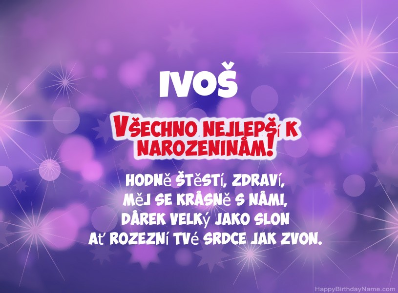Krásné fotografie k narozeninám Ivoš