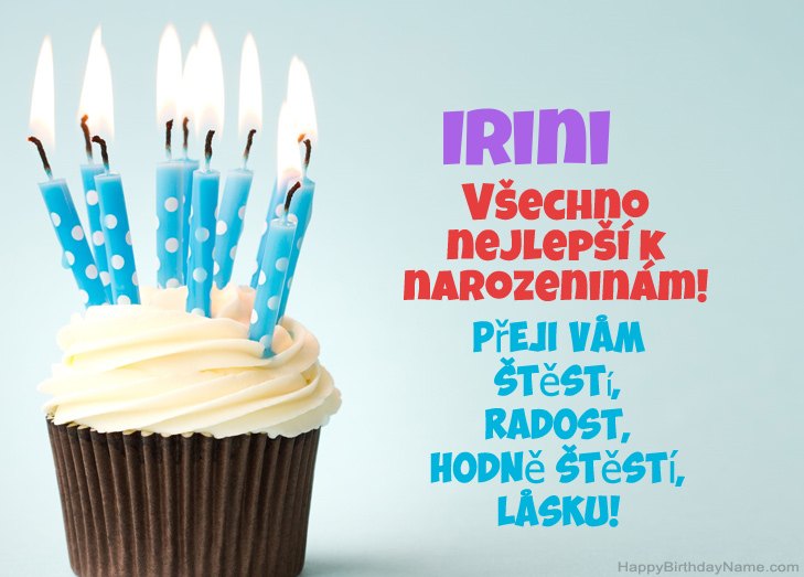 Blahopřejeme k narozeninám Irini
