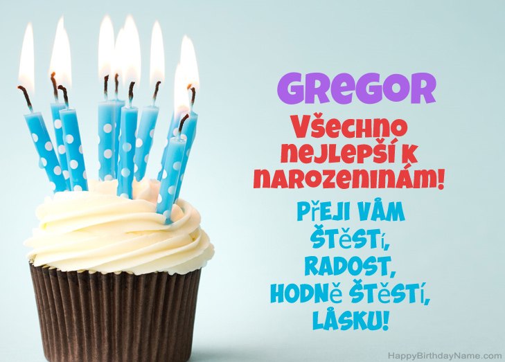 Blahopřejeme k narozeninám Gregor