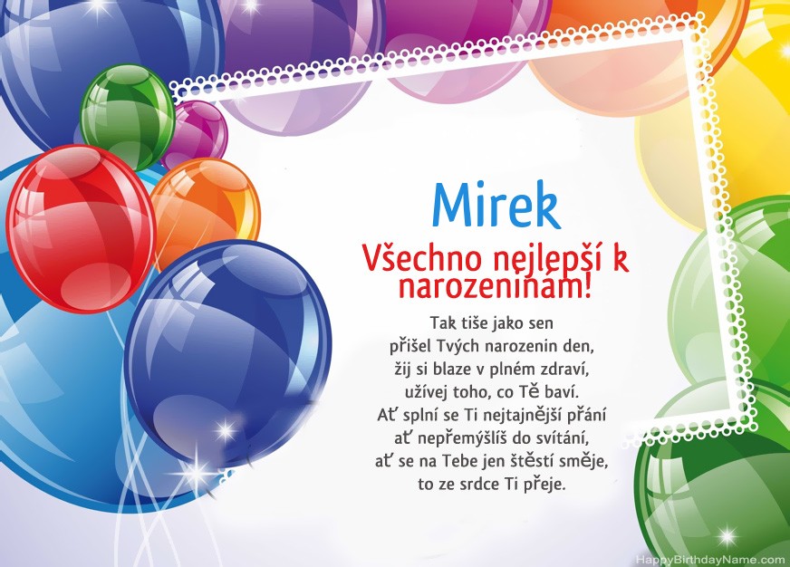 Všechno nejlepší k narozeninám Mirek! Všechno nejlepší k narozeninám Mirek!