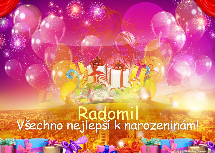 Legrační obrázky vše nejlepší k narozeninám Radomil