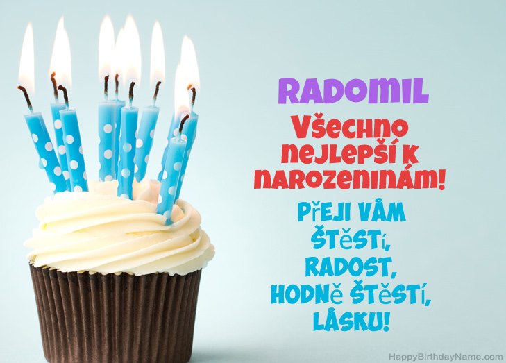 Blahopřejeme k narozeninám Radomil