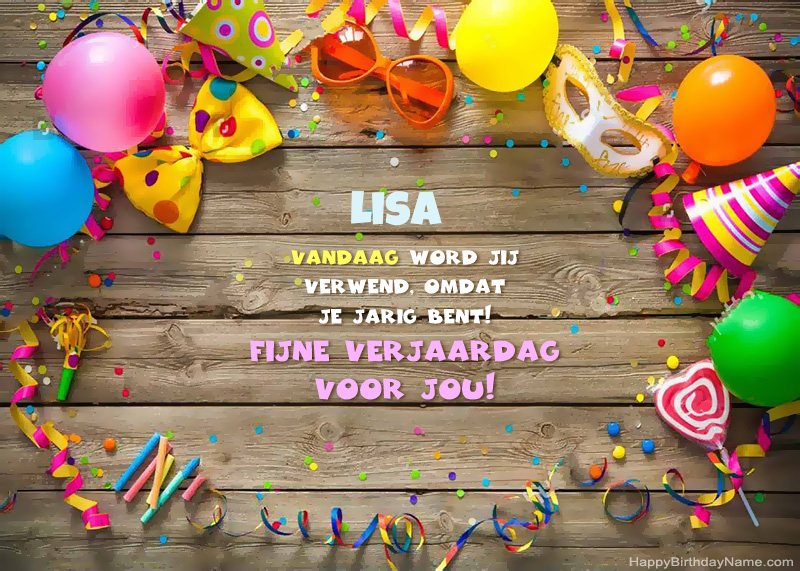 Fijne verjaardag Lisa foto