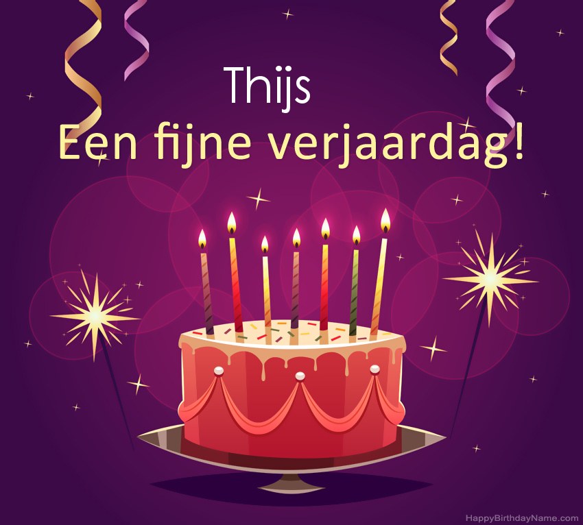 Grappige groeten voor fijne verjaardag Thijs-foto