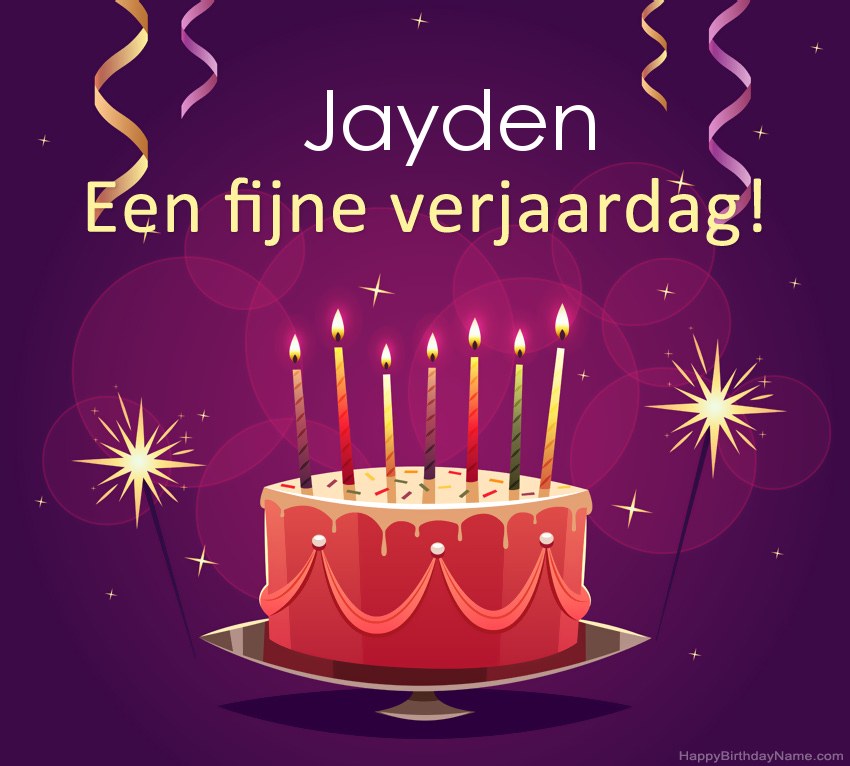 Grappige groeten voor fijne verjaardag Jayden-foto