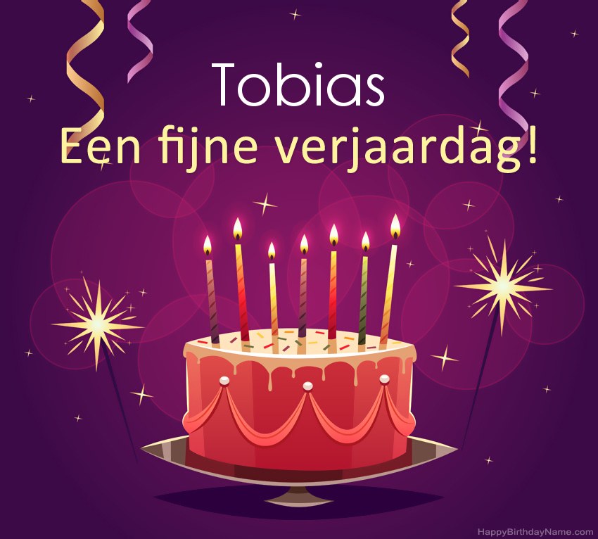Grappige groeten voor fijne verjaardag Tobias-foto